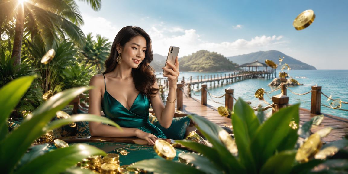 Pengguna Malaysia bermain baccarat menggunakan aplikasi mudah alih p1harmony di Putrajaya